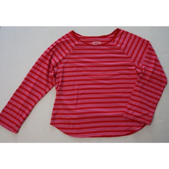 Kate Spade KS02271F Women's Sz XL Pink/Red Striped 3-Piece Pajama Set $149 - Picture 6 of 15